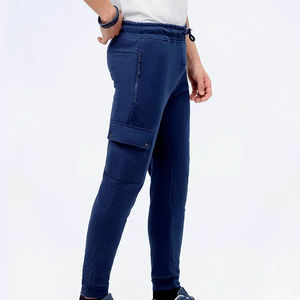 High Quality Wholesale Men's Custom Canvas Straight 100% Cotton Regular Fit Joggers Breathable <b>Elastic</b> <b>Waist</b> Cargo Pockets Low - Product Image 3