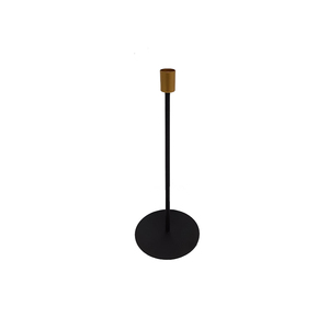 Decoración de iluminación Royal Look Color negro Metal Taper Forma redonda Portavelas de hierro para boda y Navidad - Product Image 5