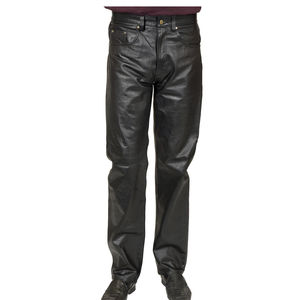 Precio razonable Servicio OEM Bajo MOQ Hombres Pantalones de cuero en stock Más exigentes Pantalones de cuero de alta calidad para adultos para la venta - Product Image 4