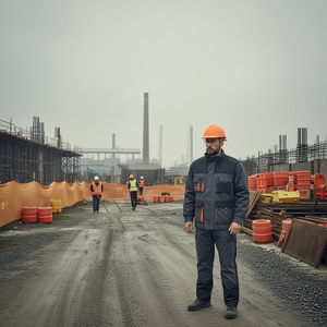Chaqueta de Seguridad y Supervivencia para Hombre, Talla 56, Combinación de Colores Gris Oscuro/Negro/Naranja - Product Image 3