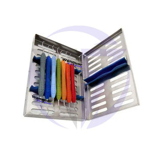 Ensemble de curettes dentaires Gracey de 7 pièces, revêtement en silicone, scalpel chirurgical pour l'hygiène, curettes pour les soins parodontaux, en vente, fabrication wenquar - Product Image 2