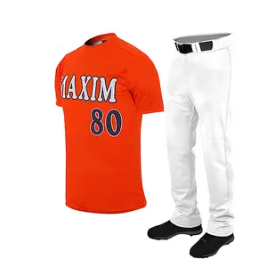 Vêtements de sport Nouveau design en polyester de haute qualité Uniforme de baseball pour hommes et femmes en vente
