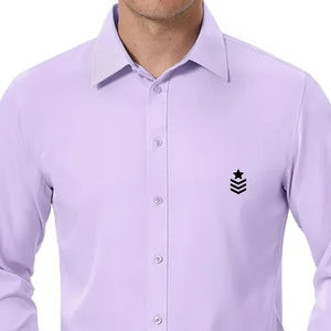 Camisa de algodón 100% de manga larga informal para hombre de alta calidad, impresión personalizada, manga completa transpirable para adultos - Product Image 6