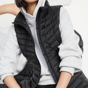 Chaleco acolchado sin mangas para mujer, chaqueta de invierno cálido de nailon, utilidad ecuestre de talla grande, chaleco acolchado transpirable personalizable - Product Image 4