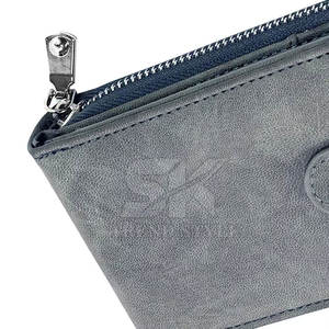 Customizable Designed Genuine Leather Single Shade Around Zip <b>Wallet</b> Premium Quality Leather Single Shade Around Zip <b>Wallet</b> - Product Image 3