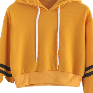 Women High Quality Comfort Cropped Sweatshirt Women Cotton Yoga <b>Top</b> Neck Long Sleeve Shirts 2025 - Product Image 3
