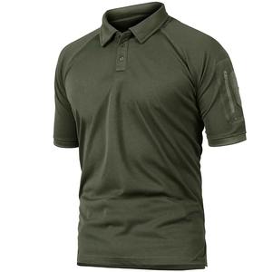 เสื้อโปโลผู้ชายแขนสั้นลำลองทรงสลิมฟิต, เสื้อโปโลผ้าฝ้ายลายขวางดีไซน์เรียบง่าย - Product Image 5