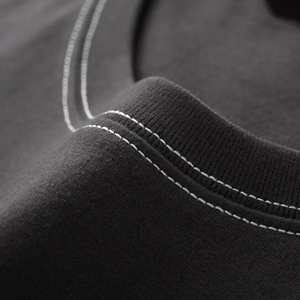 เสื้อคอกลมผ้าคอตตอนสำหรับผู้ชายระบายอากาศได้ดีสวมใส่สบายปรับแต่งได้สำหรับใส่ในชีวิตประจำวันและมีสไตล์เสื้อเจอร์ซีย์แห้งเร็ว - Product Image 2