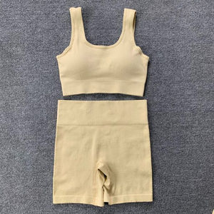 Conjunto Deportivo Acanalado de Yoga para Mujer de 5 Piezas 2024, Ropa Deportiva sin Costuras para Fitness y Gimnasio, Sujetador Deportivo y Leggings para Correr - Product Image 3