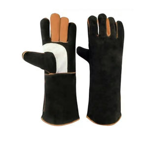 Guantes de soldadura de cuero antideslizantes 100%, agarre reforzado para un manejo seguro, evita el deslizamiento en los guantes de cuero de la dirección - Product Image 6