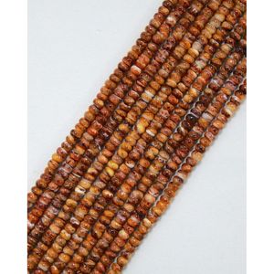 Chaîne de perles rondes en coquille d'huître barbelée - Product Image 5