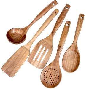 Cuillère De Cuisson Ustensile De Cuisine En Bois Outil De Cuisine En Bois Cuillère À Remuer Meilleur Prix - Product Image 4