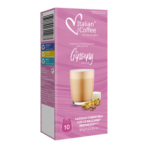 10 capsules de café italien Caff al Ginseng Dolce compatibles avec Nespresso* - Product Image 1