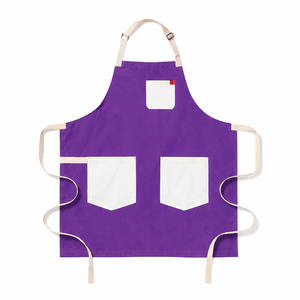 Factory Wholesale Men and Women's Cross <b>Back</b> Cotton Chef Aprons Canvas With <b>Large</b> Pockets - Product Image 1