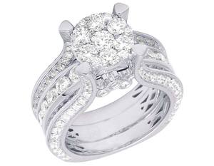 Bague de fiançailles en diamant rond Moissanite pour femme avec bijoux de mode en argent sterling S925 de style luxueux pour toutes les occasions - Product Image 1