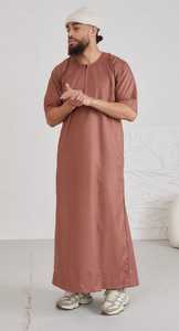 ชุดคลุมแบบโมร็อกโกสำหรับผู้ชายมุสลิม ทรงหลวม ไซส์ใหญ่พิเศษ สไตล์ดูไบ ปักลายลูกไม้ ผ้าโพลีเอสเตอร์ ยาวถึงข้อเท้า - Product Image 2