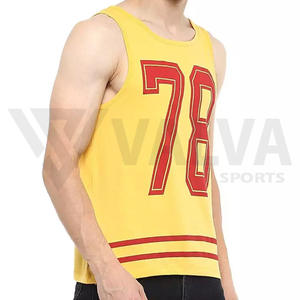 Últimas tendencias, camisetas sin mangas informales para hombres, logotipo personalizado, tela suave elástica transpirable, decoración estampada para gimnasio de verano - Product Image 6