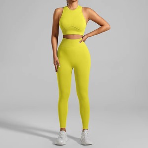 Conjunto Deportivo Sin Costuras para Mujer al por Mayor, Top Deportivo Sexy de Alta Calidad para Gimnasio y Yoga, para Correr y Entrenar - Product Image 3