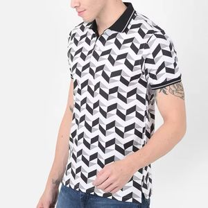 Precio bajo Traje de moda Factory Outlet Hombres Polo Camiseta Street Wear Moda Color único Hombres Polo Camiseta - Product Image 2