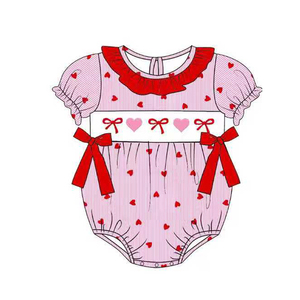 Personalización Niños Ropa <span class=keywords><strong>de</strong></span> bebé Manga corta Lazo Rosa Floral Pelele <span class=keywords><strong>de</strong></span> niña Día <span class=keywords><strong>de</strong></span> San Valentín Burbuja <span class=keywords><strong>de</strong></span> niña Ropa <span class=keywords><strong>de</strong></span> recién nacido - Product Image 2