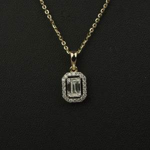 Premium 1.1ct laboratorio crecido diamante moissanite peso ligero colgante oro rosa oro plata Esmeralda redondo IGI SGL venta al por mayor oem odm - Product Image 5