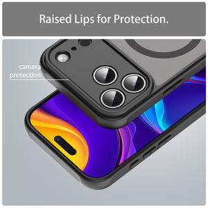 Coque de protection arrière mate effet soie magnétique TPU+PC givrée robuste antichoc pour iPhone 17 et Pixel - Product Image 4