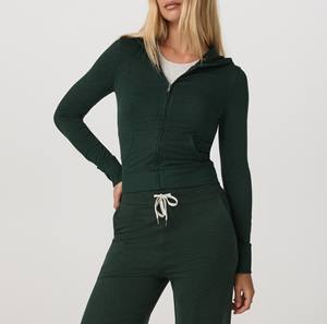 Sweat à capuche oversize tendance pour femme, style streetwear, chic décontracté, sweat à capuche zippé pour femme, superposition élégante - Product Image 6