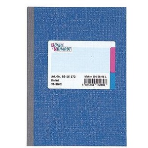 Knig & Ebhardt <b>A5</b> Lined Notebook Blue 96 Sheets - Product Image 1