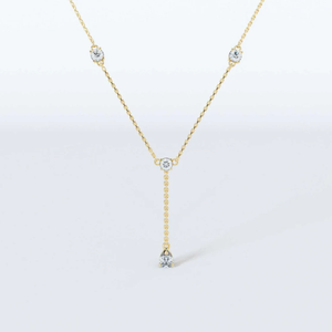 10k or massif laboratoire cultivé diamant collier laboratoire cultivé diamant mariage collier femmes pendentif collier pour anniversaire bijoux - Product Image 1
