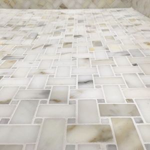 Mosaico de Mármol Blanco Lechoso Niles, Pulido, Moderno, 8mm de Grosor, Resistente al Agua, Ecológico, 5 Años de Garantía, para Paredes Interiores, Irregular - Product Image 3