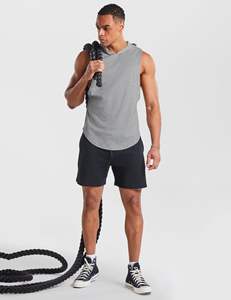 Sudadera sin mangas ajustada para hombre, ropa deportiva para entrenamiento, culturismo, rendimiento activo - Product Image 4