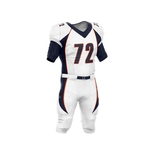 Uniforme de football américain sur mesure, taille plus, 100% polyester, séchage rapide, respirant, ensembles à manches courtes, fabriqué au Pakistan pour l'équipe nationale - Product Image 3
