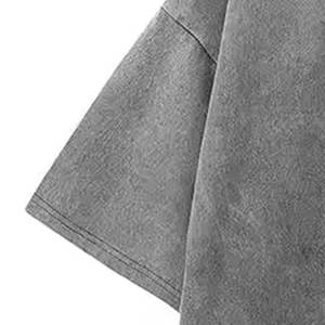 ชายที่กําหนดเองจางขนาดใหญ่กรดล้างผ้าฝ้าย 100% เสื้อยืดที่มีโลโก้ที่กําหนดเองฤดูร้อนระบายอากาศผู้ชายกรดล้างเสื้อ T - Product Image 5