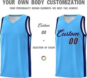 Vente en gros de maillots de basket-ball pour hommes uniformes d'équipe personnalisés impression par sublimation tissu maillé respirant fournisseur OEM offres en gros - Product Image 3