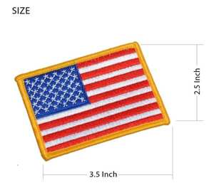 3.5x2.5. แผ่นผ้าทอลายธงอเมริกันสหรัฐขนาดใหญ่ขนาดนิ้วแผ่นปะติดแบบออกแบบได้ตามต้องการ - Product Image 2
