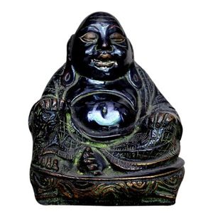 Figurines indiennes de luxe en laiton, multicolore, Bronze, joyeux seigneur bouddha, Statue, décoration de la maison, articles cadeaux SMG-132 - Product Image 1