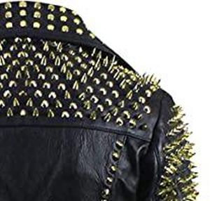Hot <b>Sale</b> Genuine Leather Studded Jacket Crop Women Ladies Handmade Long Sleeve Best Quality Women Studded Fashion Jacket - Product Image 4
