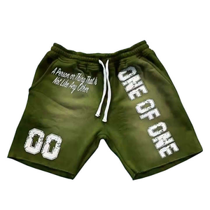 OEM Manufacture <b>Men</b> Acid Wash <b>Shorts</b> Casual Wear Adult Size High Quality Screen Printed Breathable Acid Wash <b>Shorts</b> - Product Image 5