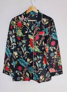 Ensemble pyjama en coton fait à la main pour femmes Costumes de nuit d'été et de printemps - Product Image 4