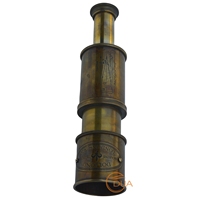 Télescope marin victorien de Londres 1920, ancien télescope antique, télescope maritime en laiton
