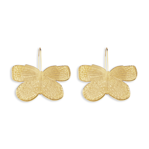 Orecchini a perno CUCOCUCA YXQ E395 in acciaio inossidabile spazzolato dorato, orecchini pendenti a forma di farfalla alla moda - Product Image 1