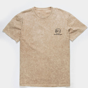 Camiseta de hombre con logo impreso personalizado, fabricada en fábrica, con lavado ácido, corte holgado, 100% algodón, camisetas de hombre con lavado ácido. - Product Image 1