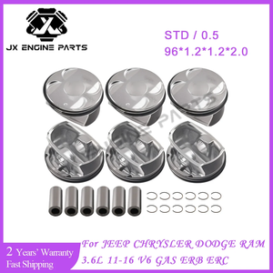 Set di Fasce Elastiche STD 0.5 per Motore JEEP 3.6 11-16 GRAND CHEROKEE CHRYSLER PACIFICA 200 DODGE DURANGO RAM 1500 3.6L DOHC ERB ERC - Product Image 2