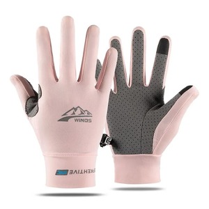 Guantes de pesca Verano Solapa solar Fugas Ciclismo Parejas masculinas y femeninas Guantes de conducción de ciclismo transpirables antideslizantes - Product Image 6