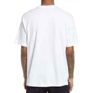 Factory Streetwear Custom Men's T-Shirt 100% algodón de gran tamaño Mock Neck Washed Loose Fit 180gsm Heavy Cotton Men's T-Shirt - Product Image 3