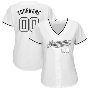 Blanc personnalisé-Maillot de baseball authentique noir - Product Image 2