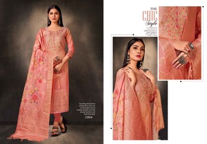 Impresión digital de jacquard de seda pesada con bordado Zari Neck Work Rayon Ethnic Long Kurtis Set con Dupatta - Product Image 3