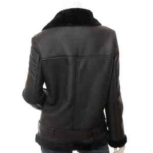 แจ็กเก็ตหนังบุนวมสำหรับผู้หญิงคอปกหนังมีตัวเลือกสีสำหรับฤดูใบไม้ร่วงดีไซน์ล่าสุด2025เป็นมิตรกับสิ่งแวดล้อม - Product Image 5