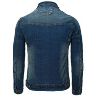 Veste en jean streetwear pour homme, tendance, de haute qualité, personnalisée, vintage, patchwork, broderie, imprimé, détails boutonnés, hiver