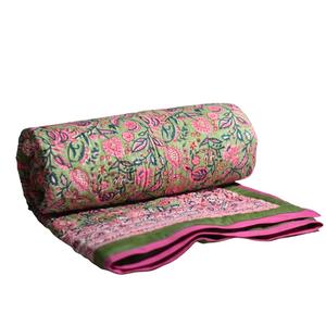 2024 Offre Spéciale qualité Standard motif brodé Kantha couette drap de lit couverture remplie de coton pour la maison hôtel Restaurant utilisation - Product Image 1